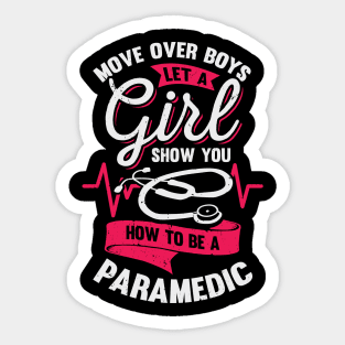 Female Paramedic Gift Sticker